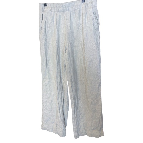 Madewell Sage Green Linen Viscose‎ Pull on Relaxed Fit Pants M - Picture 1 of 10
